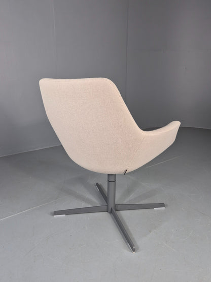Vintage Swivel Tub Chair Hitch Mylius Modern Design Retro Cream EB12846