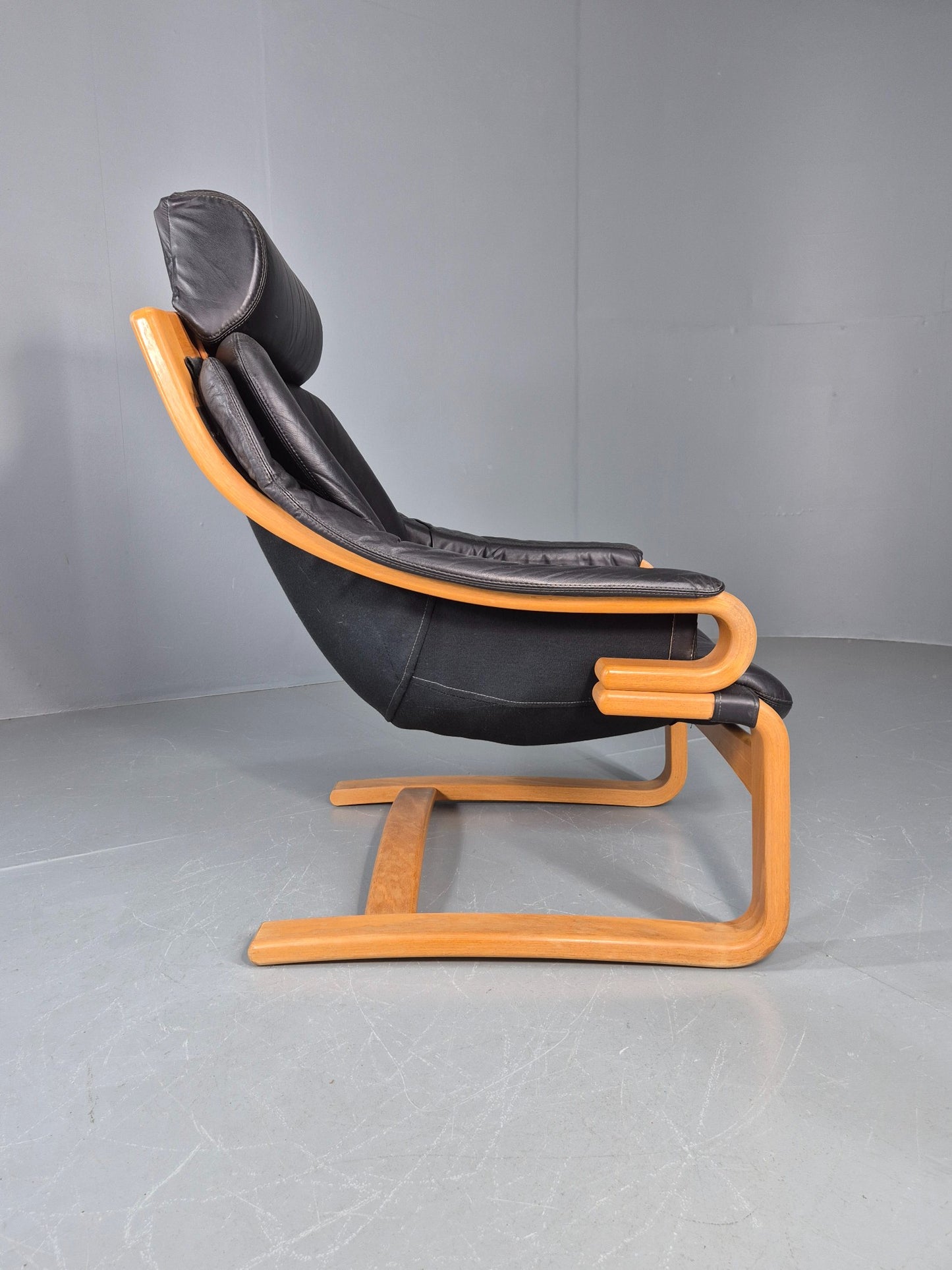 Vintage Danish Lounge Chair Skippers Apollo Mid Century 1970s Retro EB12124