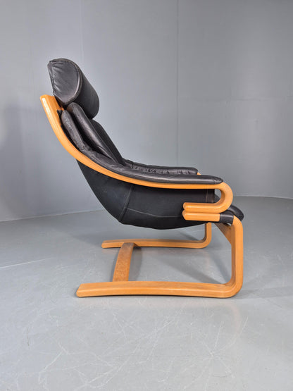 Vintage Danish Lounge Chair Skippers Apollo Mid Century 1970s Retro EB12124