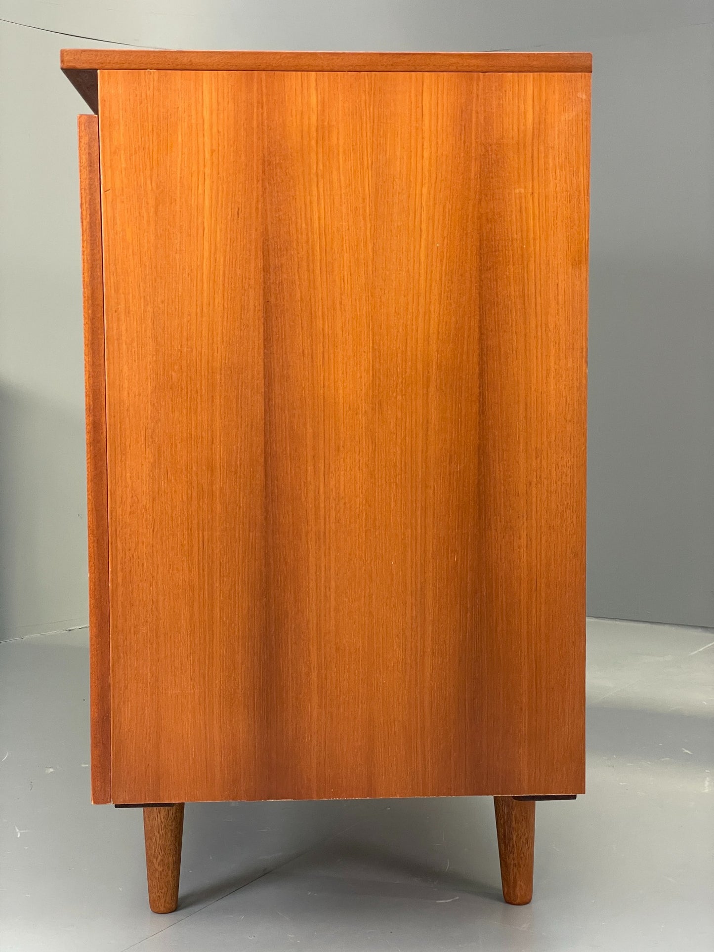 Vintage Teak Sideboard 1970s Retro Midcentury Shelving Chunky Handles EB12879