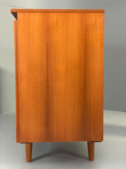 Vintage Teak Sideboard 1970s Retro Midcentury Shelving Chunky Handles EB12879
