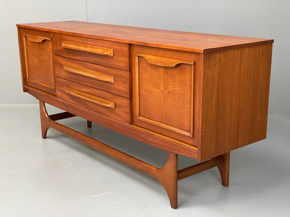 Vintage 1960s Teak Sideboard By Stonehill Retro Drawers Shelving EB12506