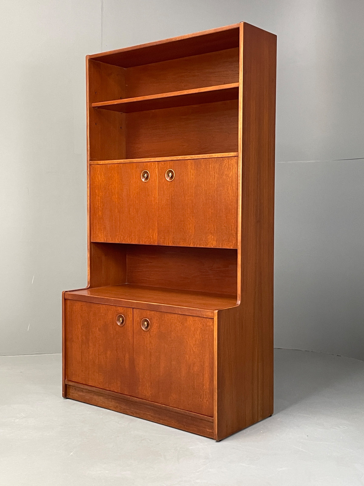 Vintage Teak Wall Unit Jentique Mid Century Retro Shelving Cabinet EB13107
