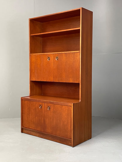 Vintage Teak Wall Unit Jentique Mid Century Retro Shelving Cabinet EB13107
