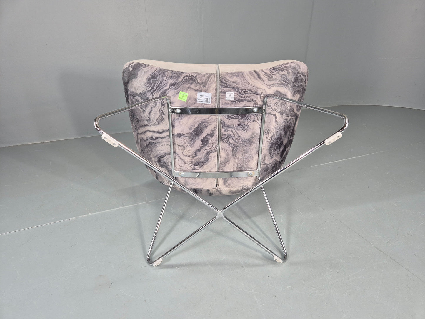 Vintage Retro Lounge Chair Allermuir A642 Two Tone Fabric Modern Design EB12804