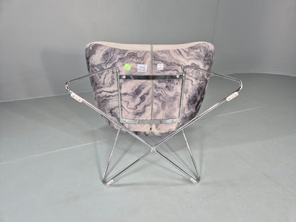 Vintage Retro Lounge Chair Allermuir A642 Two Tone Fabric Modern Design EB12804