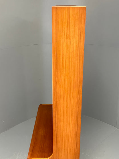 Vintage Teak Wall Unit Jentique 1970s Retro Shelving Glazed EB11972