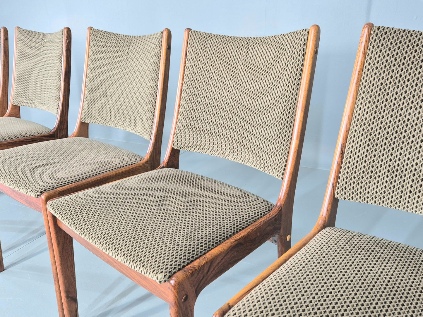 6 Vintage Uldum Danish Dining Chairs 1970s Retro Mid Century Rosewood EB11942
