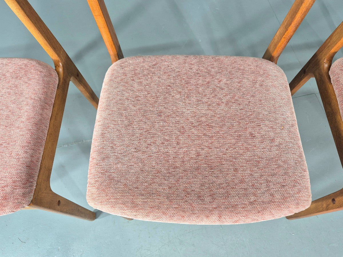 6 Vintage Teak Dining Chairs 1970s Retro D Scan Brand New Upholstery EB12160