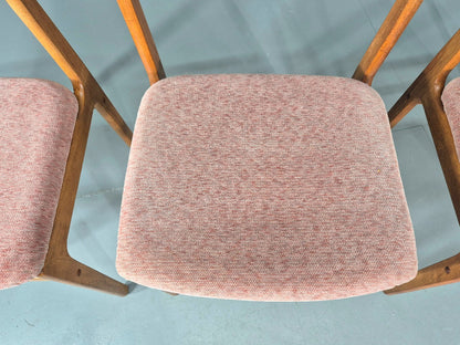 6 Vintage Teak Dining Chairs 1970s Retro D Scan Brand New Upholstery EB12160