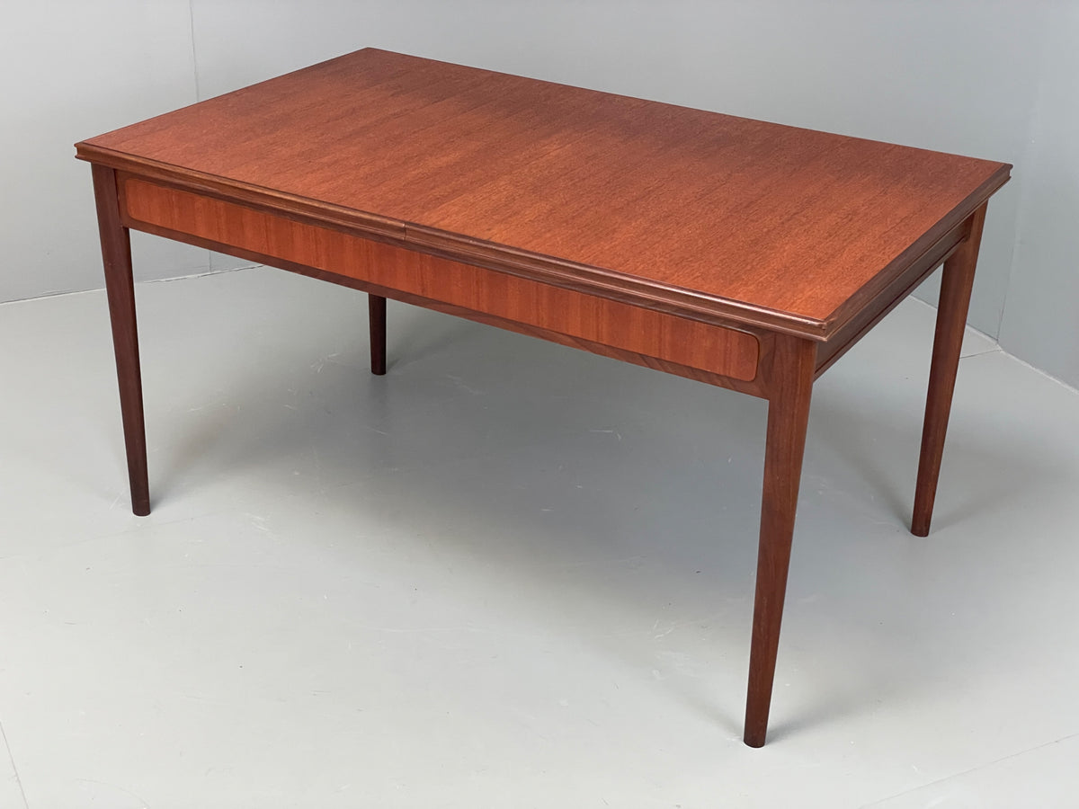 Vintage Teak Dining Table Extending Mid Century 1960s Retro Rectangular EB12952