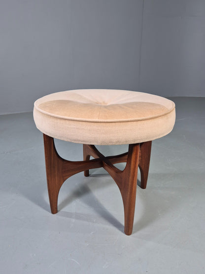Vintage G Plan Circular Stool Fresco Range 1970s Teak Frame MCM Retro EB13067