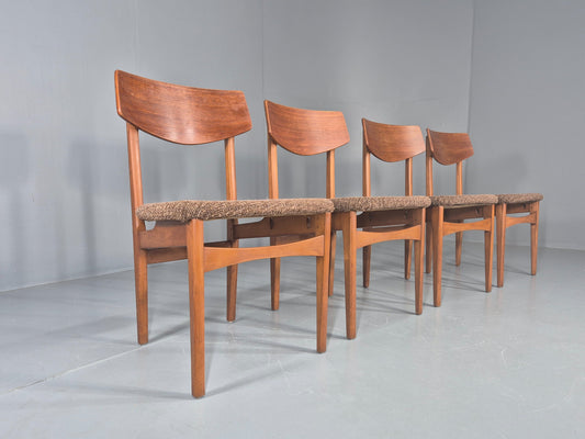 Vintage Dining Chairs Mid Century Teak and Beech 1960s Retro EB11955