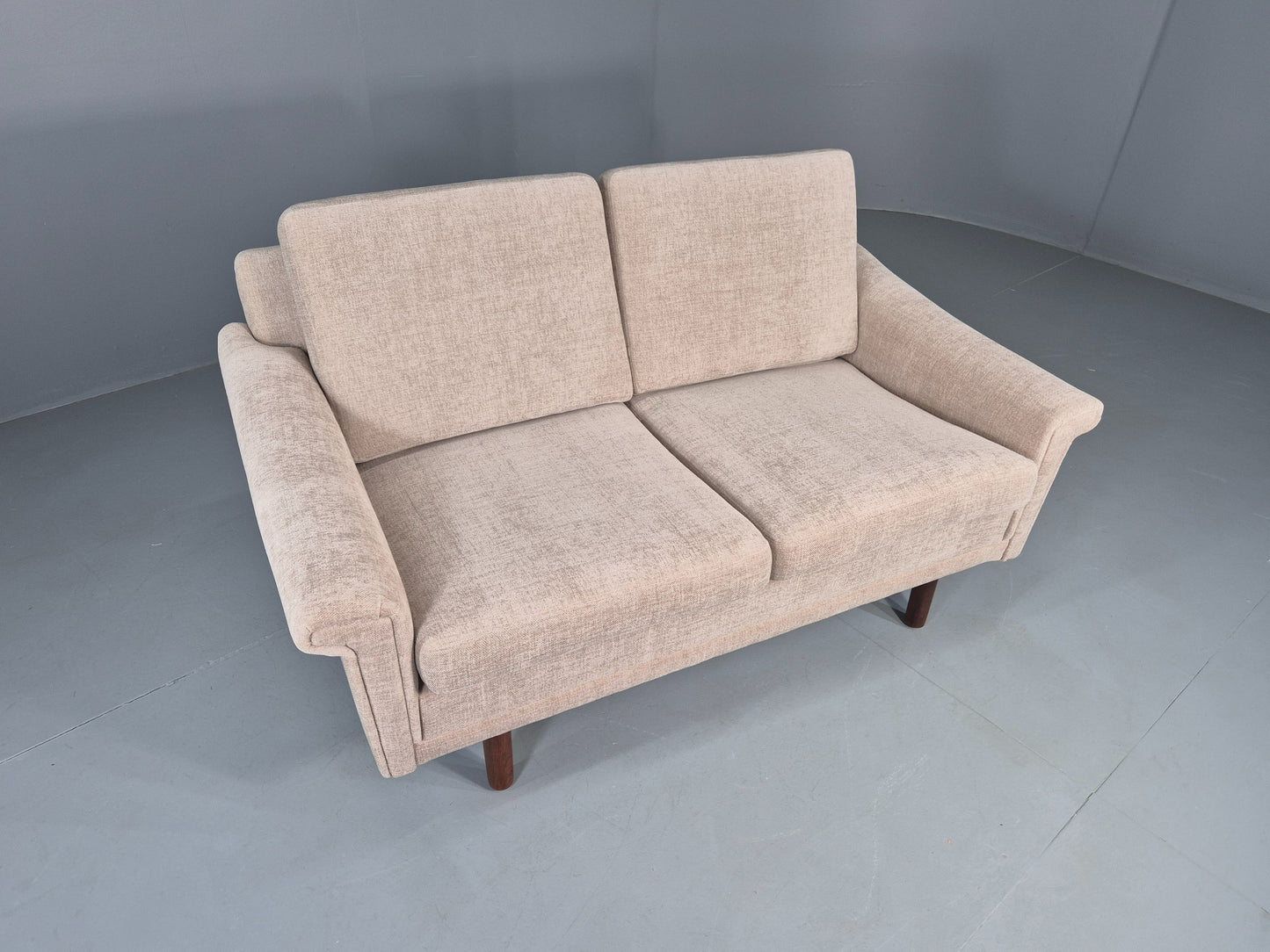 Vintage Danish 2 Seater Sofa Mid Century Original New Upholstery 1960s EB12533