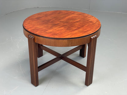 Vintage Circular Side Table Art Deco Style 1950s Retro EB11882