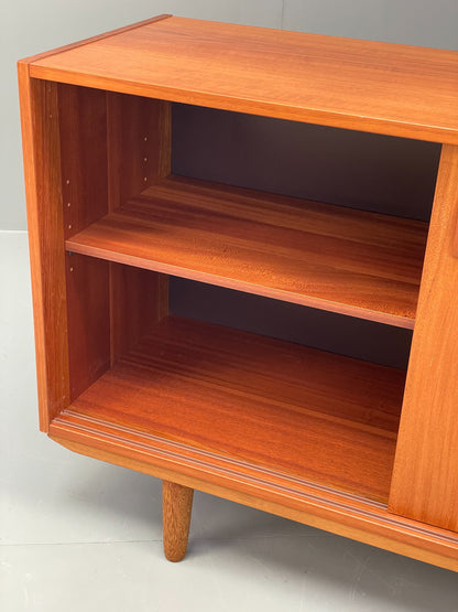 Vintage Teak Sideboard Domino Møbler Danish 1970s Retro Shelving EB12086