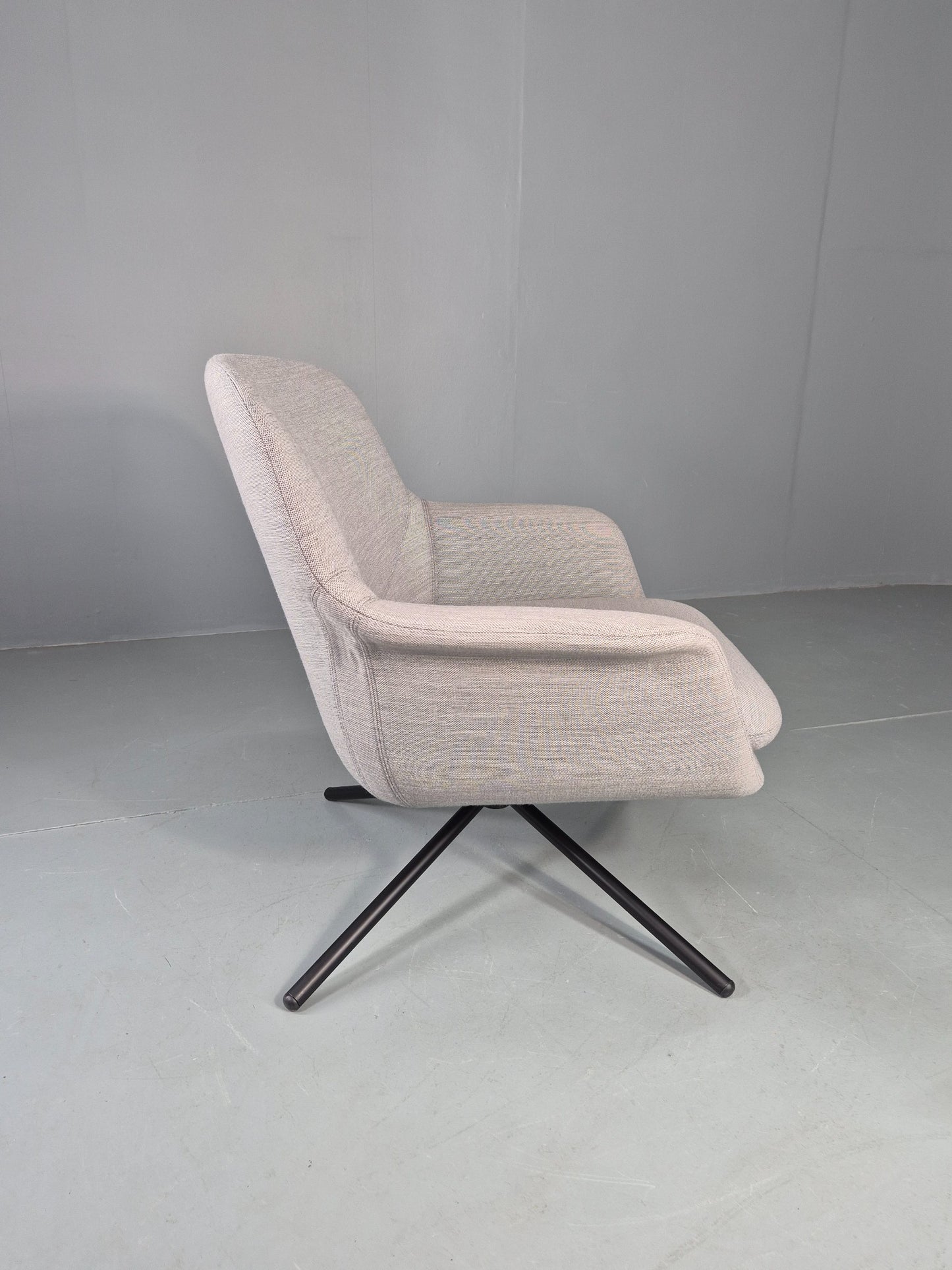 Vintage Swivel Lounge Chair Icons of Denmark Smile Chair Retro Modern EB12854