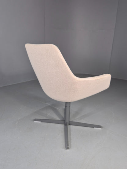 Vintage Swivel Tub Chair Hitch Mylius Modern Design Retro Cream EB12851
