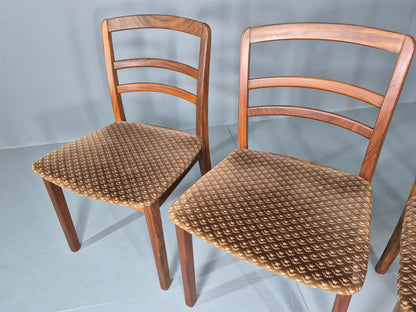 4 Vintage G plan Dining Chairs  Ladder Back Original Seats Teak 1970s EB12174