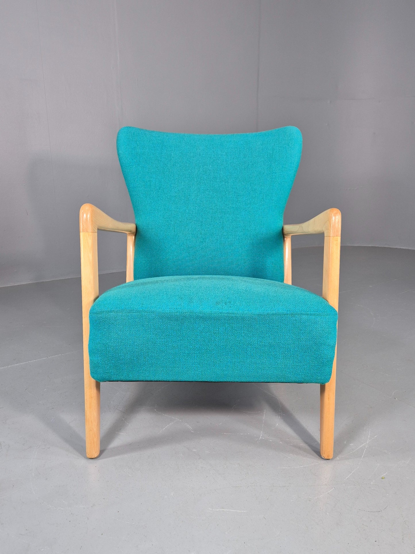 Vintage Mid Century Fritz Hansen Lounge Chair Soren Hansen Design 1940s  EB12108