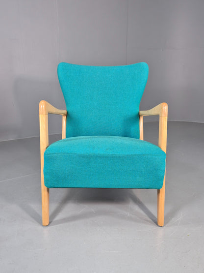 Vintage Mid Century Fritz Hansen Lounge Chair Soren Hansen Design 1940s  EB12108