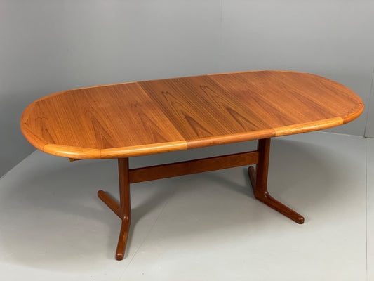Vintage Teak Dining Table Extending Danish Mid Century Retro 1970s EB13122