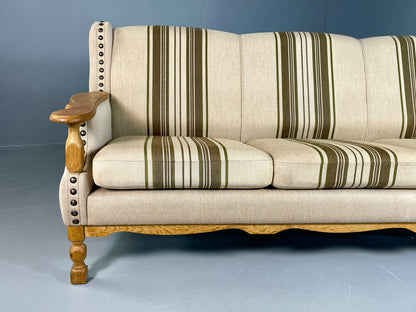 Vintage 3 seater Mid Century Sofa Danish 1970s Kjaernaulf Style Retro EB06713