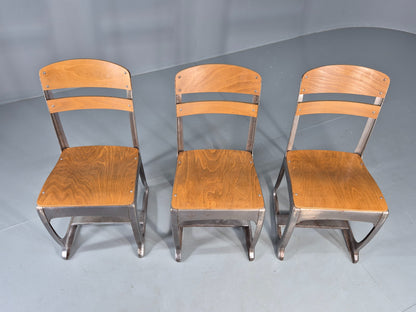 3 Vintage American seating Co. Envoy Chairs Adult size Retro MCM 1950s EB12552