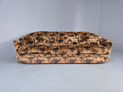 Vintage 1970s 3 Seater Englender Sofa Floral Browns Original Condition EB12272