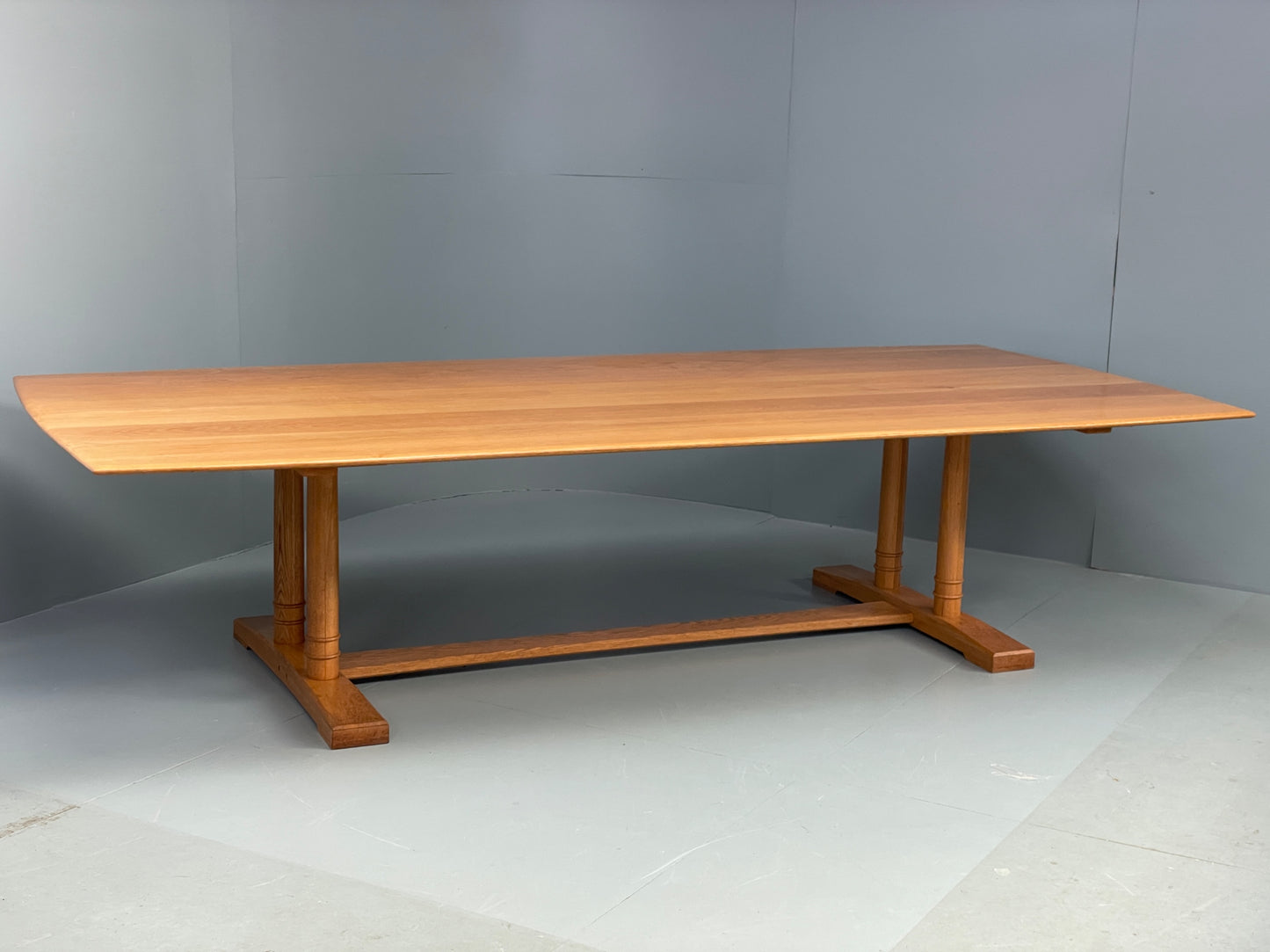 Solid Oak Dining Table 12 Seater 3.2m Large Refectory Bespoke Custom EB12890