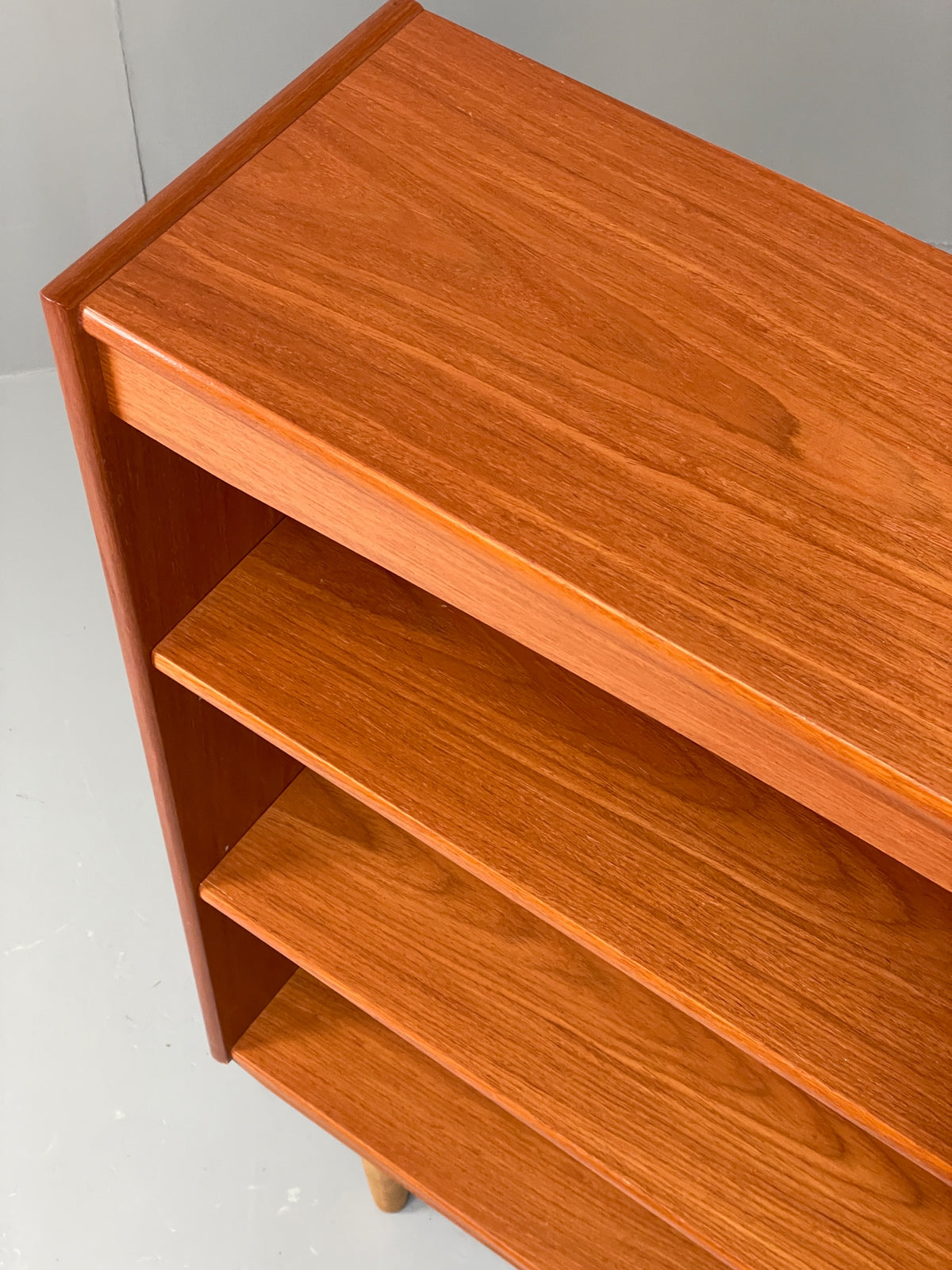 Vintage 1970s Teak Bookcase Retro Mid Century Adjustable Shelving EB12974
