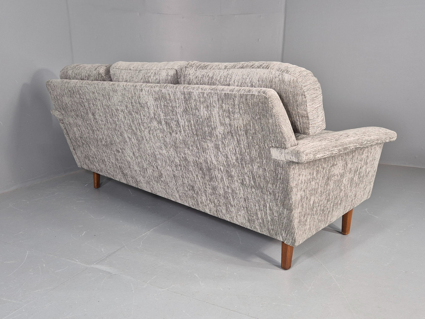 Vintage 3 Seater Mid Century Sofa Danish Design New Upholstery 1960s EB11127