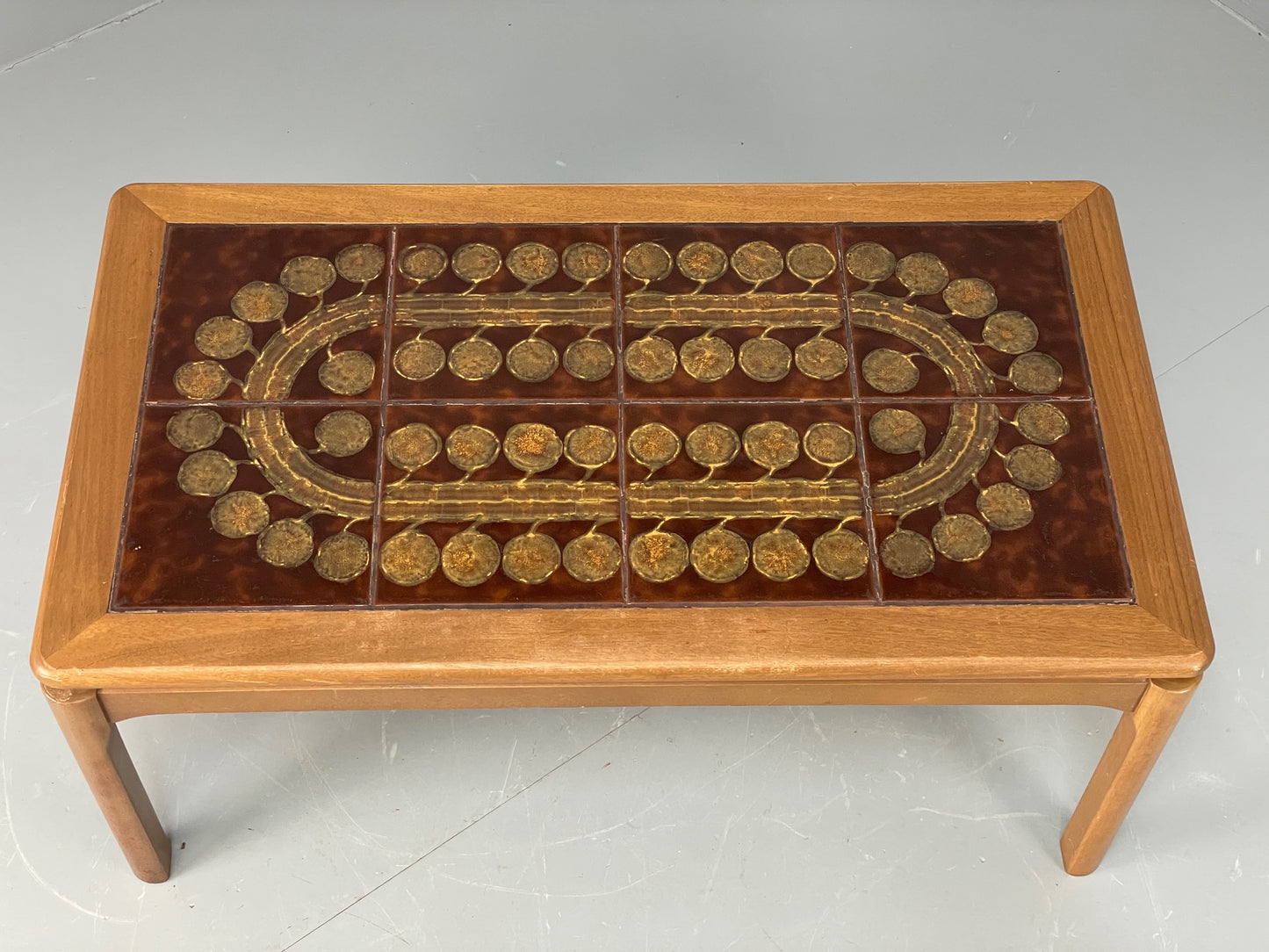 Vintage Nathan Coffee Table Tile Topped 1970s Retro Rectangular EB12279