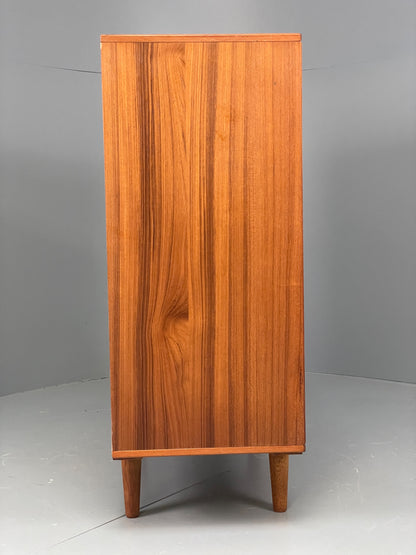 Vintage Teak Cabinet Danish 1970s Retro Mid Century Shelving Cupboard EB12964