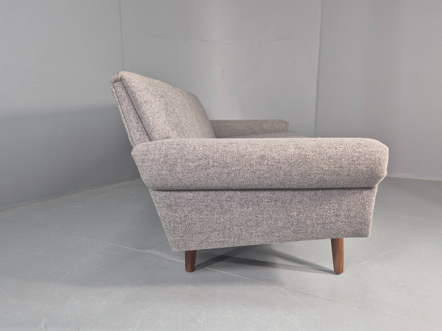 Vintage 3 Seater Sofa Mid Century Danish 1960s Retro Reupholstered EB12170