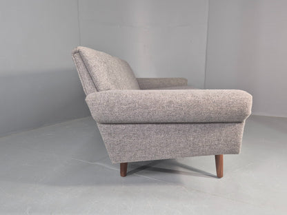 Vintage 3 Seater Sofa Mid Century Danish 1960s Retro Reupholstered EB12170