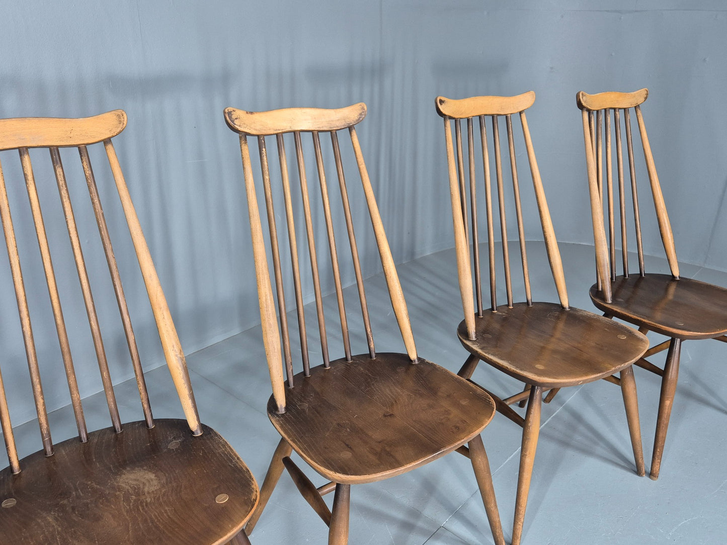 5 Vintage Ercol Goldsmith chairs 1970s Originals EB12464