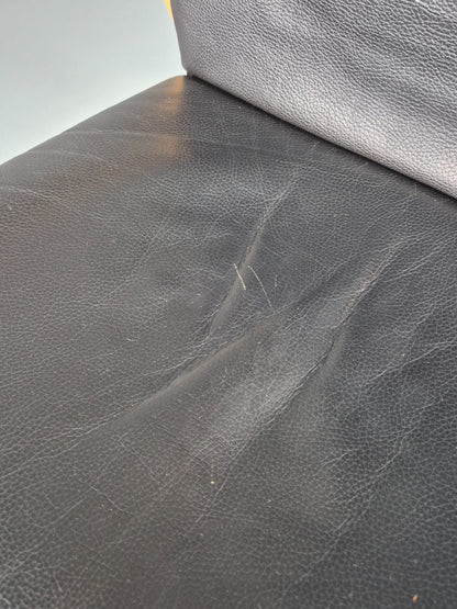Vintage Danish Lounge Chair Leather and Bentwood 1980s Retro MCM EB13079