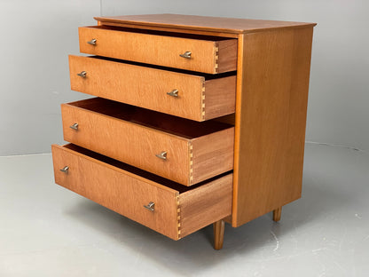 Vintage Chest Of Drawers 1960s By Lebus Oak Mid Century Retro EB12079