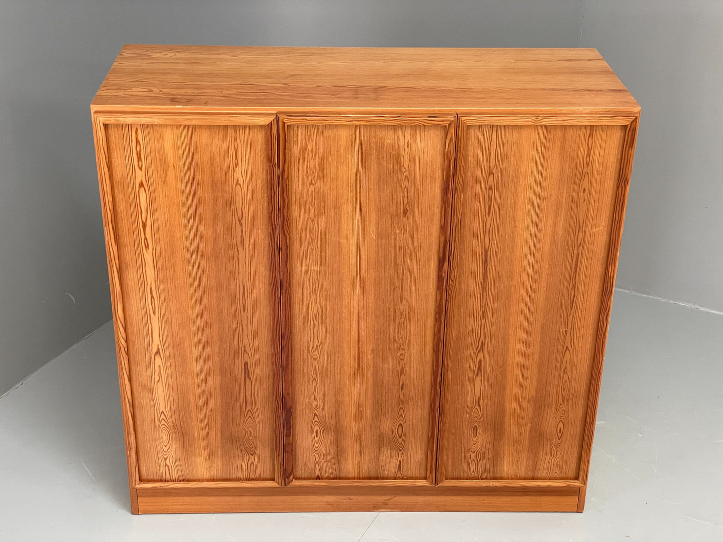 Vintage Danish Pine Cabinet By Viborg Møbler 1970s Drawers Shelving EB10846