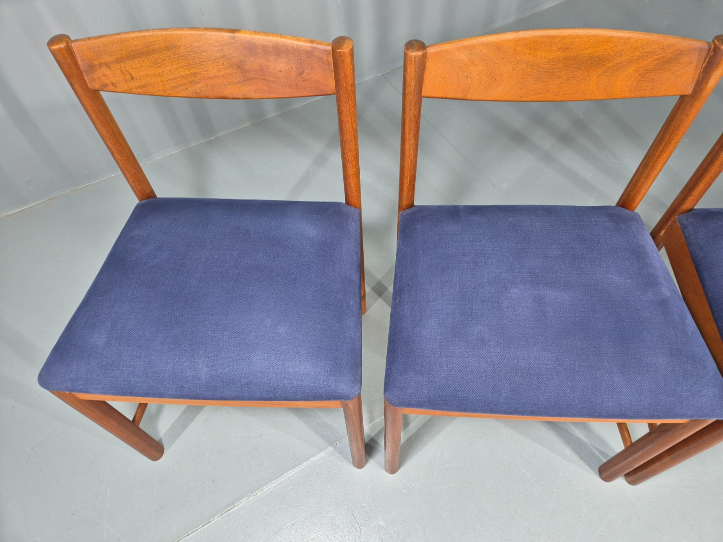 4 Mid Century Dining Chairs Teak Frame McIntosh 1970s Retro EB12161