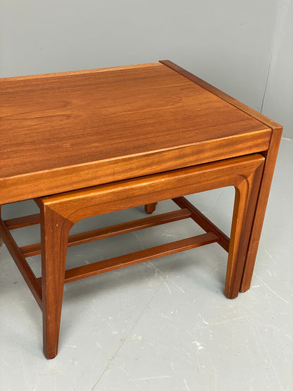 Vintage Teak Nesting Tables Coffee Table By Remploy 1960s Retro EB12061