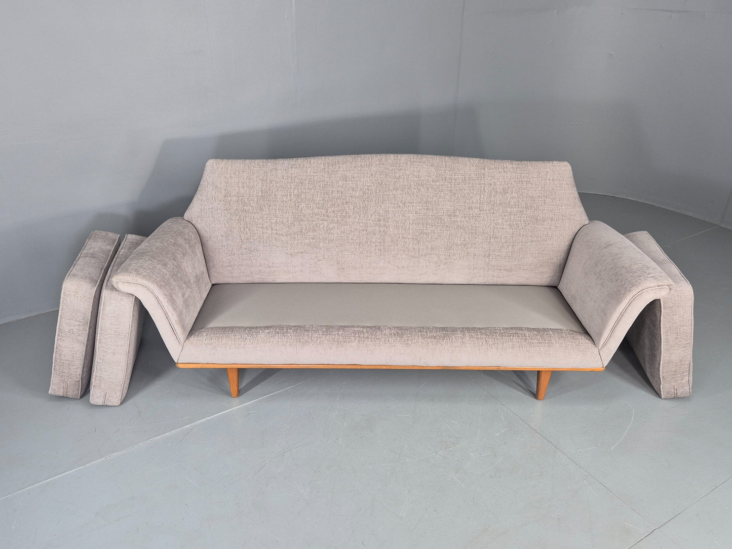 Mid Century 3 Seater Sofa 1950s Swedish New Upholstery Retro EB11129