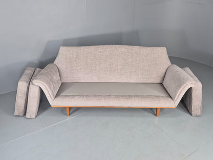 Mid Century 3 Seater Sofa 1950s Swedish New Upholstery Retro EB11129