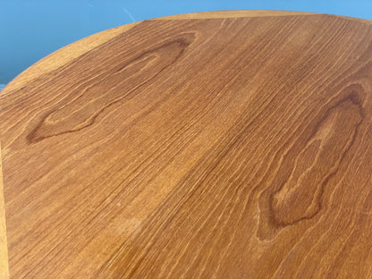 Vintage Teak Coffee Table Round Danish Retro Mid Century EB13096