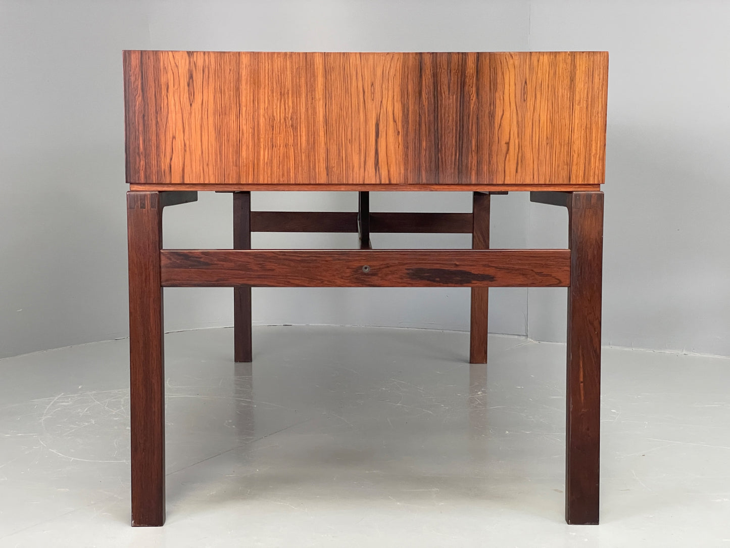Vintage 1960s Rosewood Desk Arne Wahl Iverson Mid Century Danish Drawer EB12284