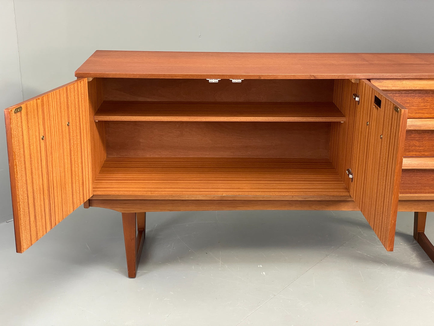 Vintage 1960s Teak Sideboard By Stonehill Retro Mid Century Drawers EB12209