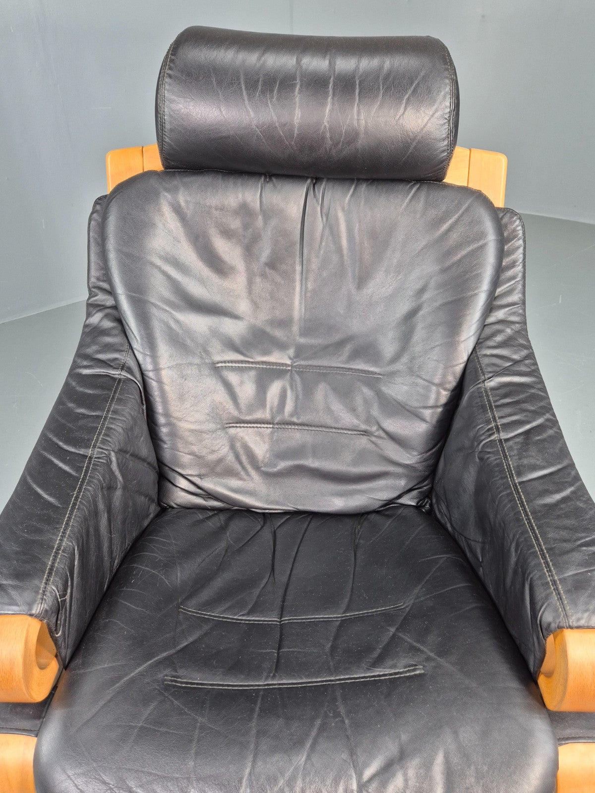 Vintage Danish Lounge Chair Skippers Apollo Mid Century 1970s Retro EB12124