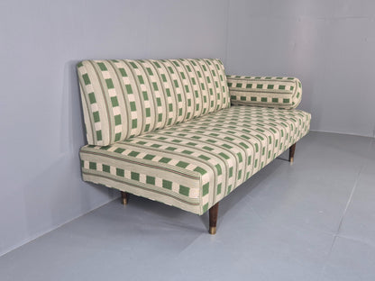 Vintage Danish Day Bed in Lost and Found New Upholstery 1950s Original EB12542