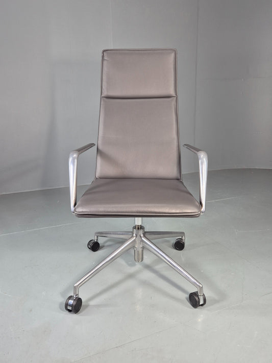 Modern Design Brunner Finasoft Conference Chair Grey Leather EB12997